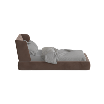 Valentina bed in Boucle Velvet Fabric