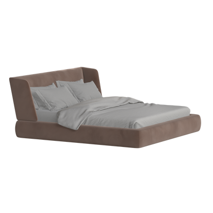 Valentina bed in Boucle Velvet Fabric