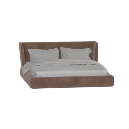 Valentina bed in Boucle Velvet Fabric