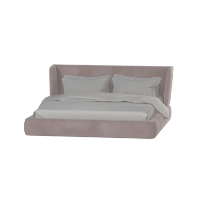 Valentina bed in Boucle Velvet Fabric