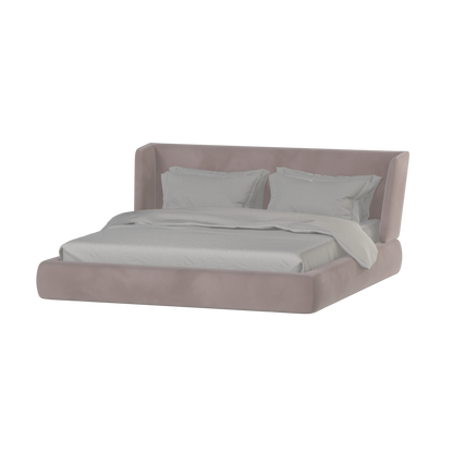 Valentina bed in Boucle Velvet Fabric