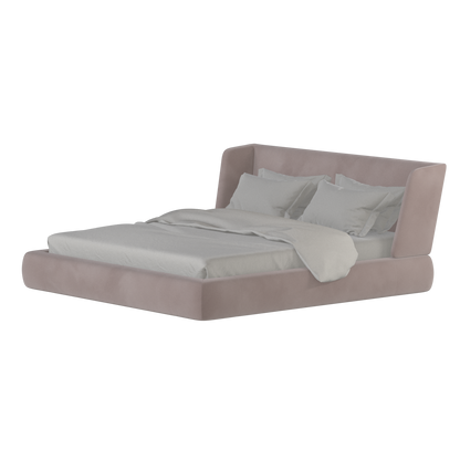 Valentina bed in Boucle Velvet Fabric