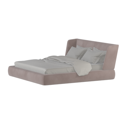 Valentina bed in Boucle Velvet Fabric