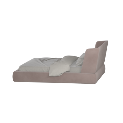 Valentina bed in Boucle Velvet Fabric