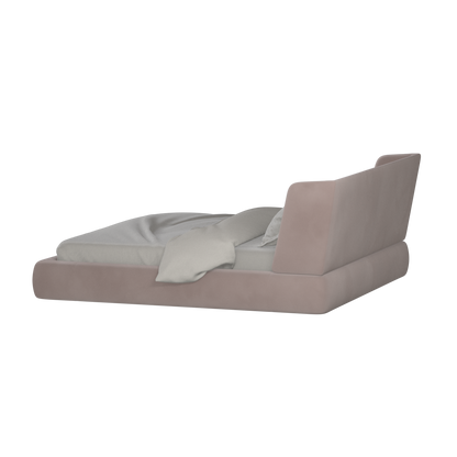 Valentina bed in Boucle Velvet Fabric