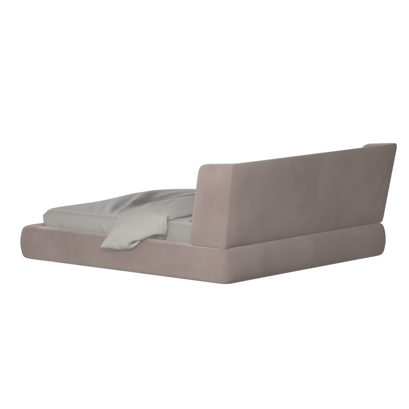 Valentina bed in Boucle Velvet Fabric