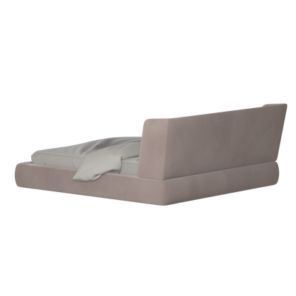 Valentina bed in Boucle Velvet Fabric