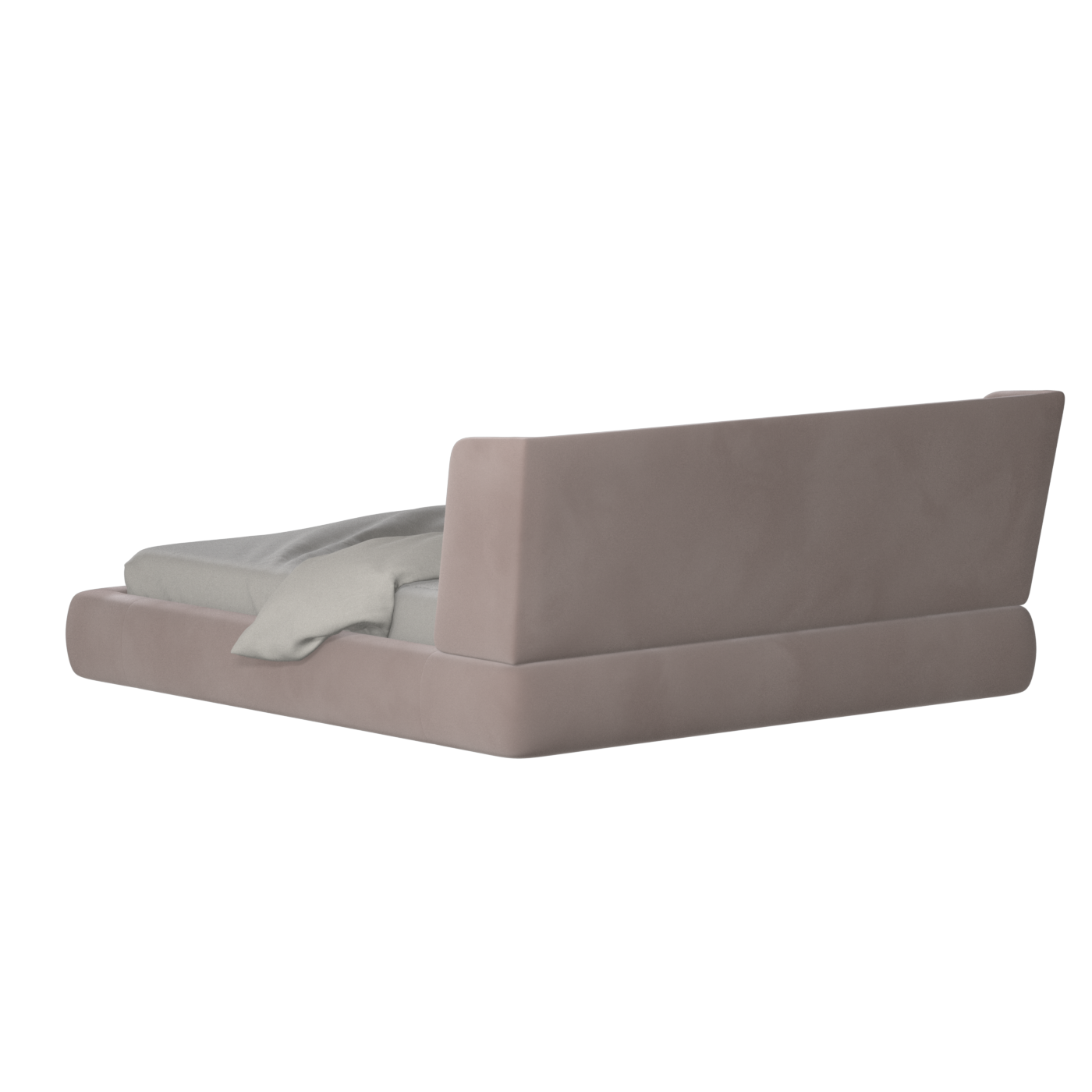 Valentina bed in Boucle Velvet Fabric