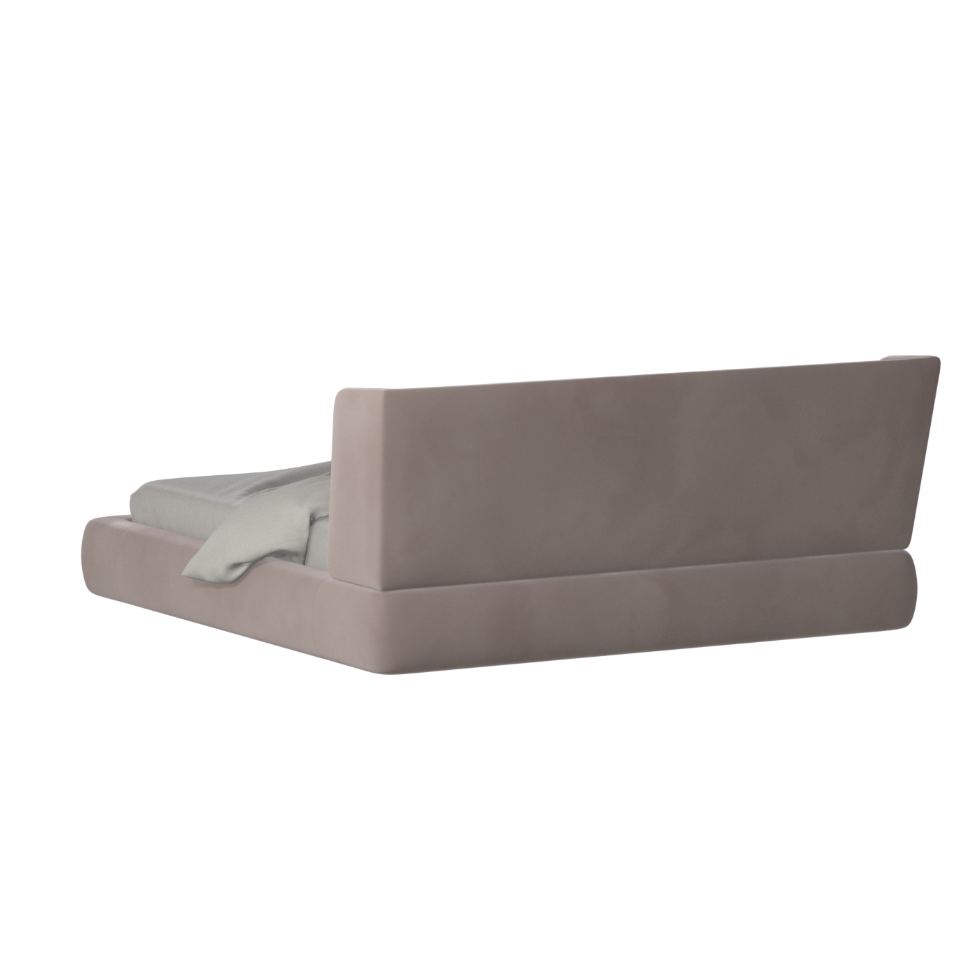 Valentina bed in Boucle Velvet Fabric