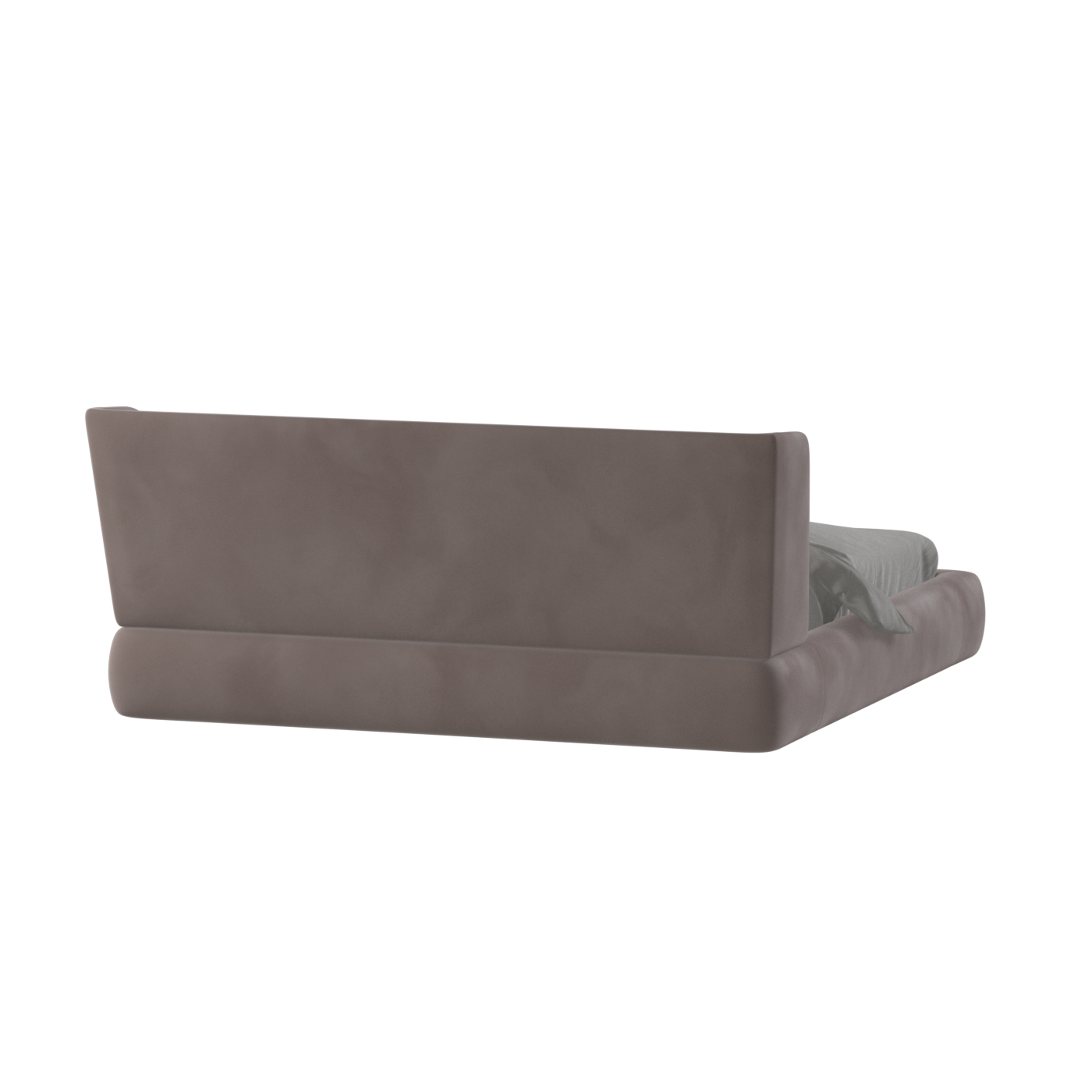 Valentina bed in Boucle Velvet Fabric