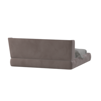 Valentina bed in Boucle Velvet Fabric