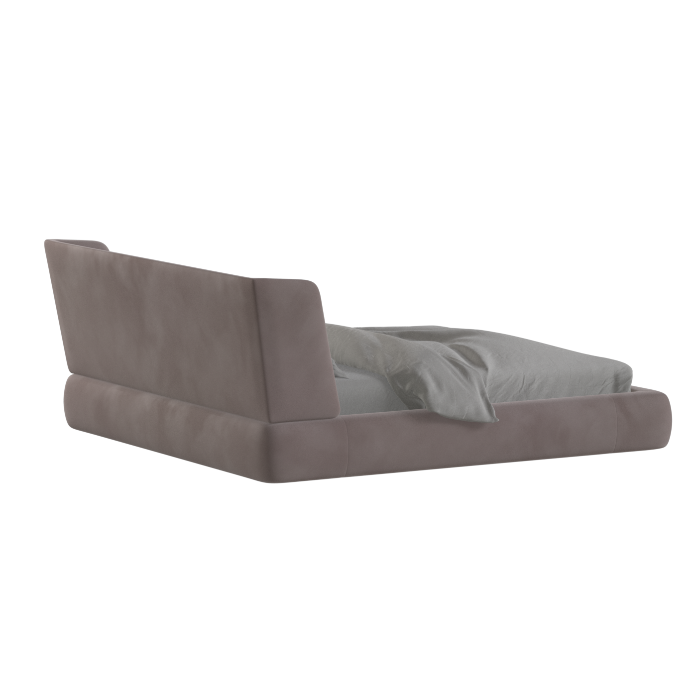 Valentina bed in Boucle Velvet Fabric