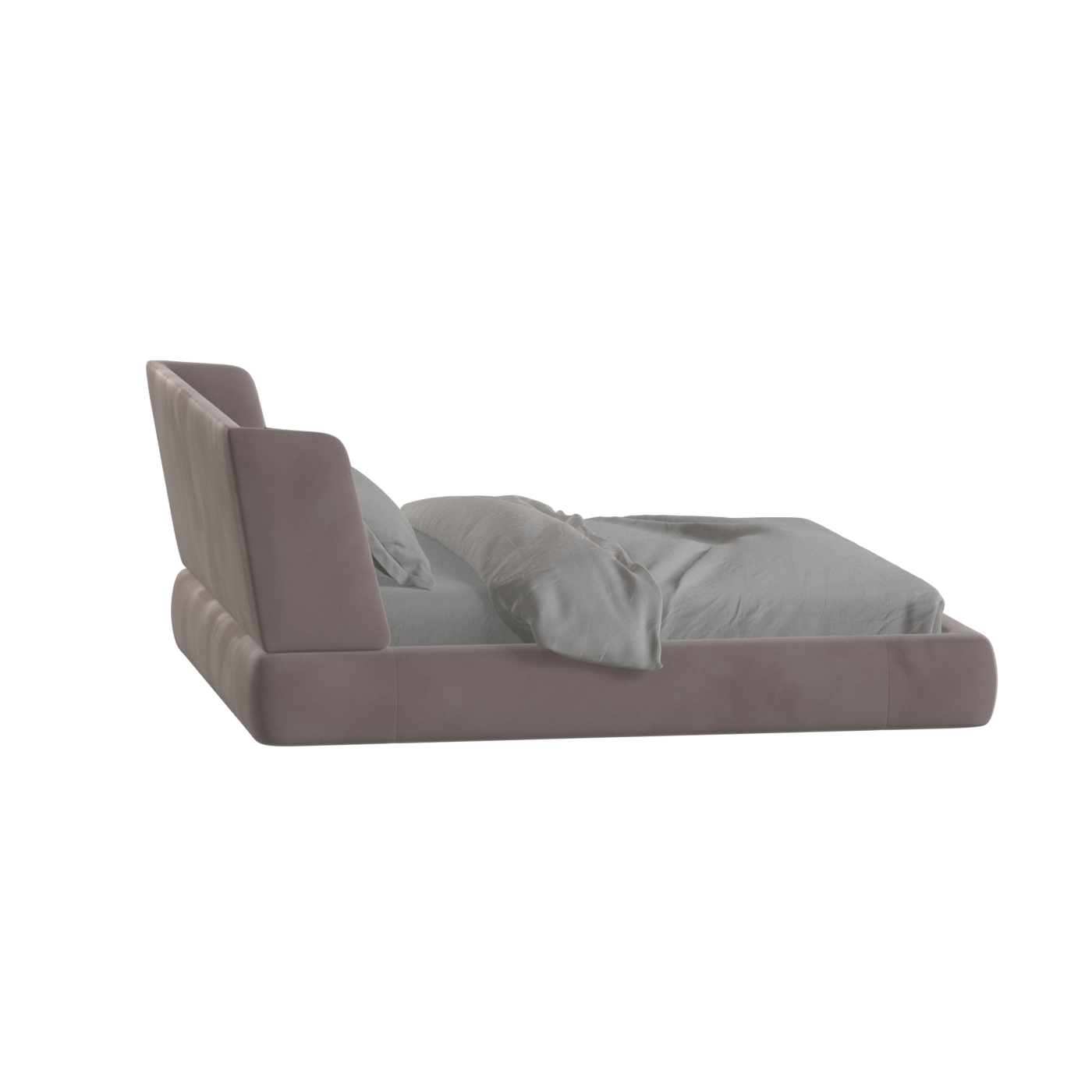 Valentina bed in Boucle Velvet Fabric