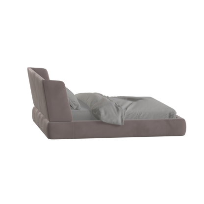 Valentina bed in Boucle Velvet Fabric