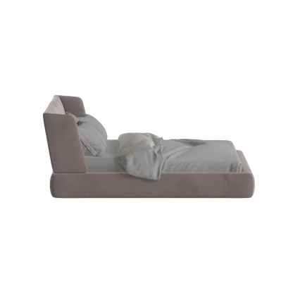 Valentina bed in Boucle Velvet Fabric