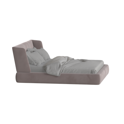 Valentina bed in Boucle Velvet Fabric