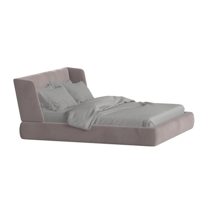 Valentina bed in Boucle Velvet Fabric
