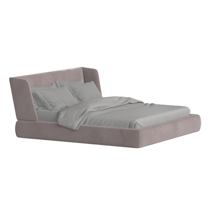 Valentina bed in Boucle Velvet Fabric