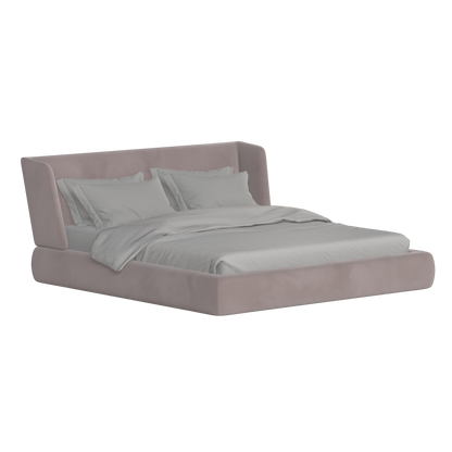 Valentina bed in Boucle Velvet Fabric