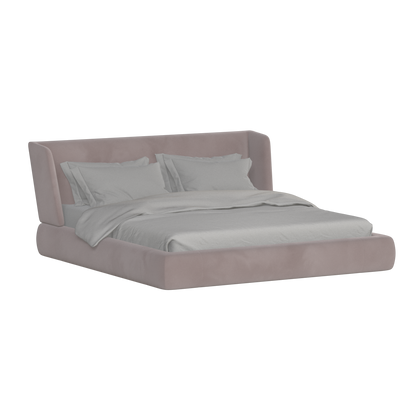 Valentina bed in Boucle Velvet Fabric