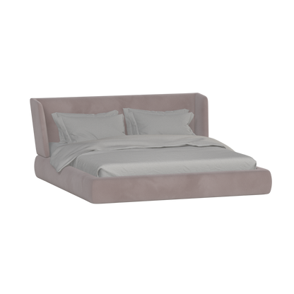 Valentina bed in Boucle Velvet Fabric