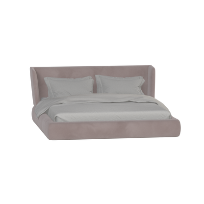 Valentina bed in Boucle Velvet Fabric