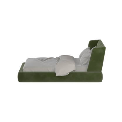 Valentina bed in Boucle Velvet Fabric