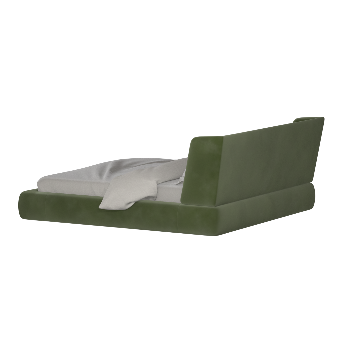 Valentina bed in Boucle Velvet Fabric