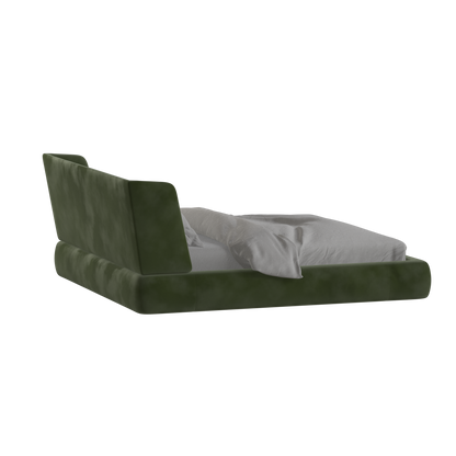 Valentina bed in Boucle Velvet Fabric