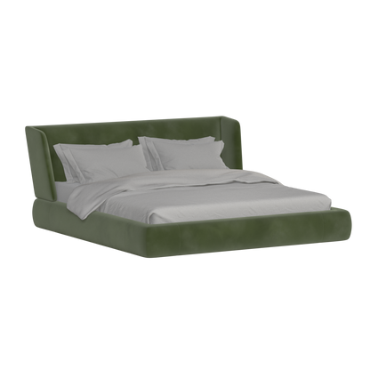 Valentina bed in Boucle Velvet Fabric