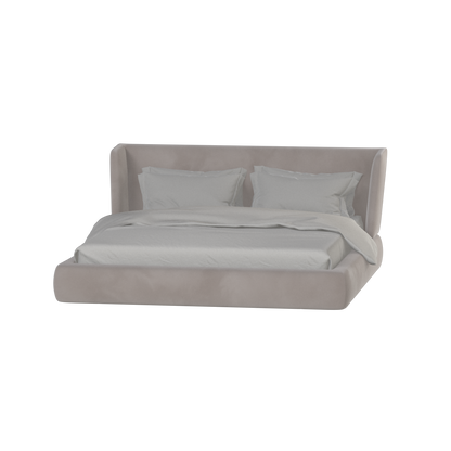Valentina bed in Boucle Velvet Fabric