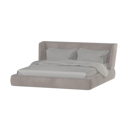 Valentina bed in Boucle Velvet Fabric