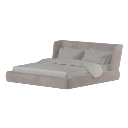 Valentina bed in Boucle Velvet Fabric