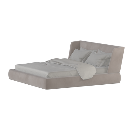 Valentina bed in Boucle Velvet Fabric