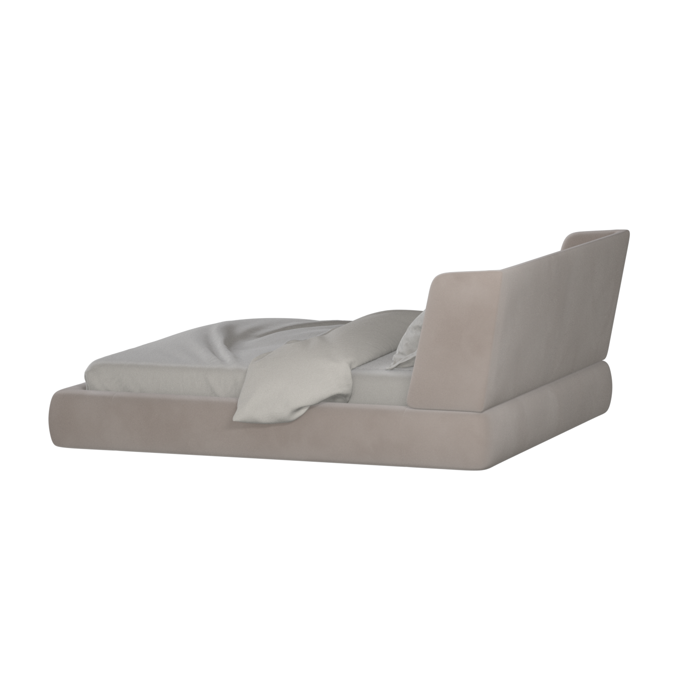 Valentina bed in Boucle Velvet Fabric