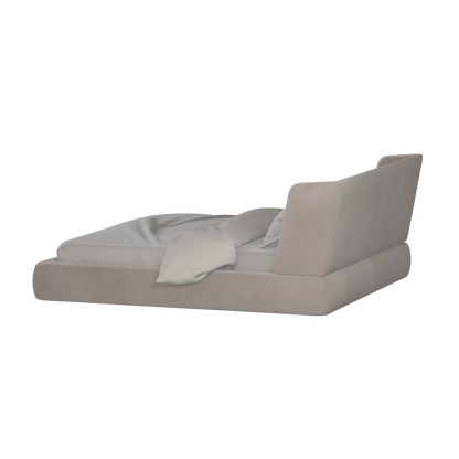 Valentina bed in Boucle Velvet Fabric