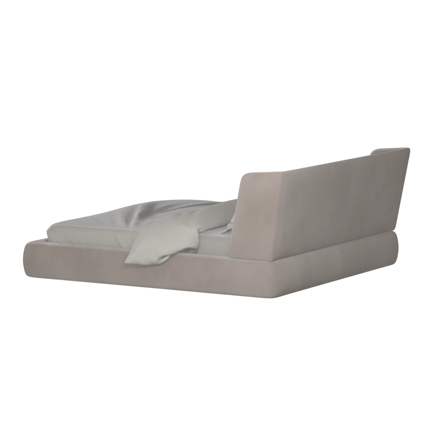 Valentina bed in Boucle Velvet Fabric