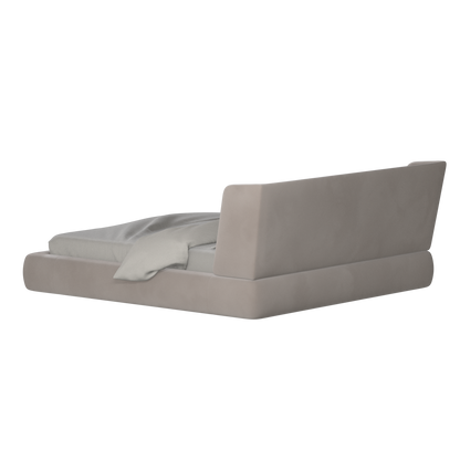 Valentina bed in Boucle Velvet Fabric