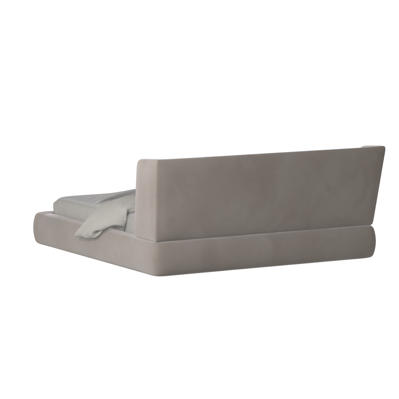 Valentina bed in Boucle Velvet Fabric