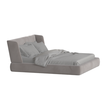 Valentina bed in Boucle Velvet Fabric