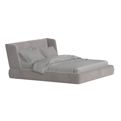 Valentina bed in Boucle Velvet Fabric