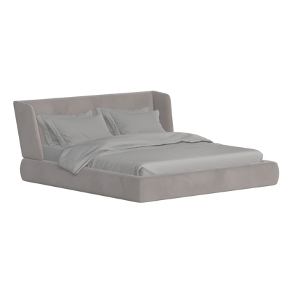 Valentina bed in Boucle Velvet Fabric