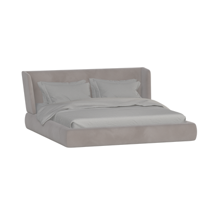 Valentina bed in Boucle Velvet Fabric