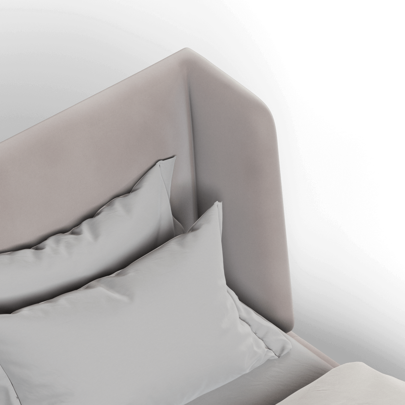 Valentina bed in Boucle Velvet Fabric