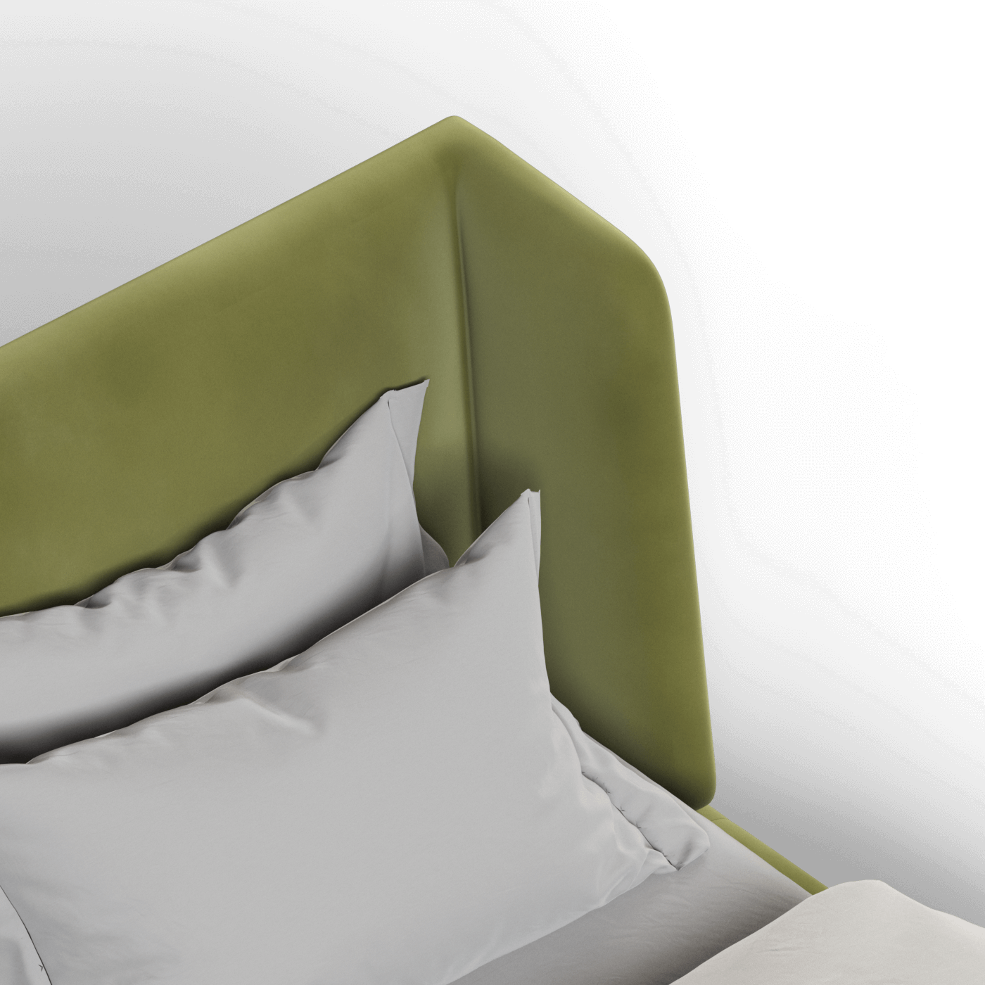 Valentina bed in Boucle Velvet Fabric