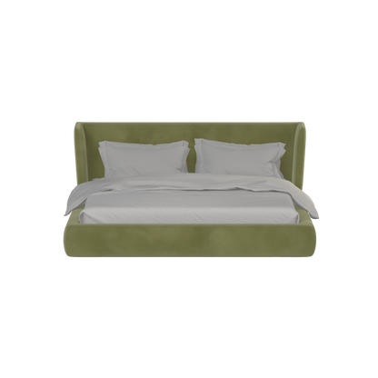 Valentina bed in Boucle Velvet Fabric