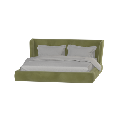 Valentina bed in Boucle Velvet Fabric