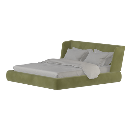 Valentina bed in Boucle Velvet Fabric