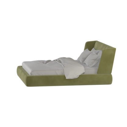 Valentina bed in Boucle Velvet Fabric