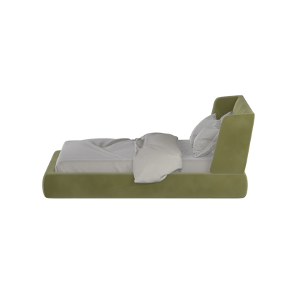 Valentina bed in Boucle Velvet Fabric